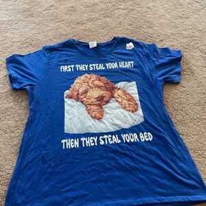 Blue Pet-Themed T-Shirt
